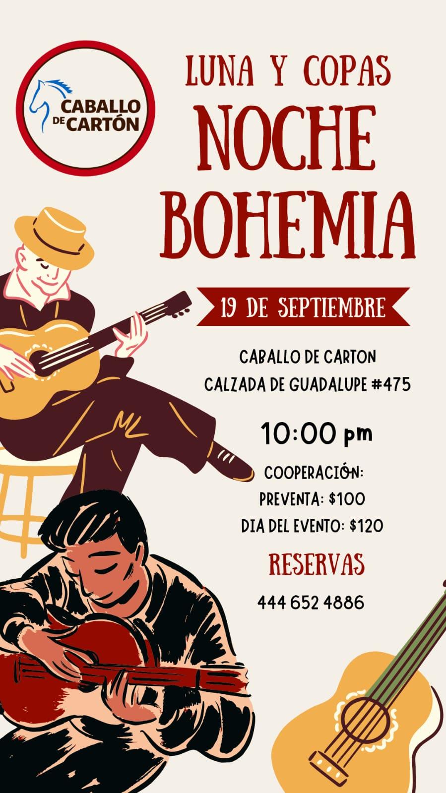 Caballo de Cartón presenta: Cuarteto Luna y Copas